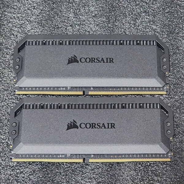 CORSAIR DOMINATOR PLATINUM RGB DDR4-3200MHz 16GB (8GB×2枚キット) CMT16GX4M2C3200C16 動作確認済み デスクトップ用 PCメモリ (2)