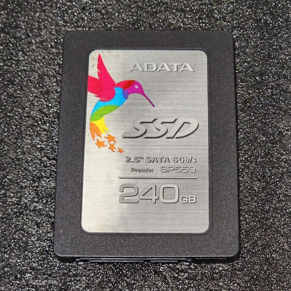 ADATA SP550(ASP550-240GM-B) 240GB SATA SSD 正常品 2.5インチ内蔵SSD フォーマット済 PCパーツ 動作確認済 250GB 256GB