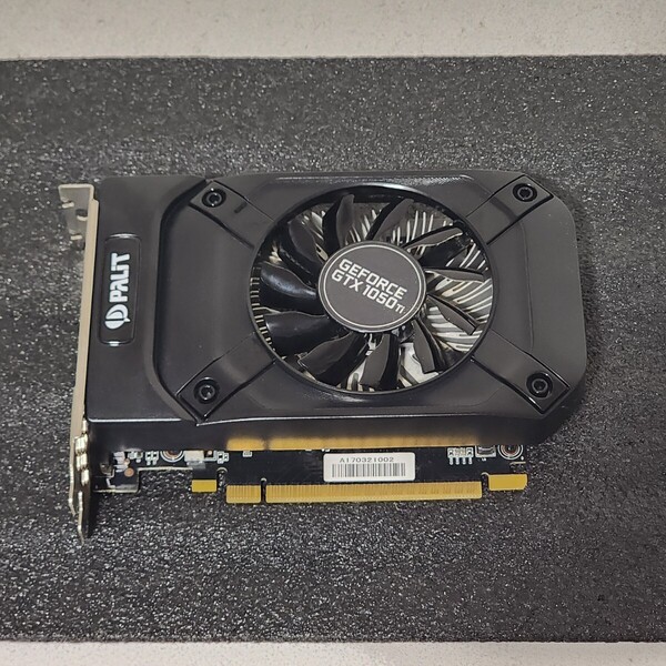 PALIT GEFORCE GTX1050Ti STORMX 4GB GDDR5 補助電源不要 動作確認済み PCパーツ グラフィックカード PCIExpress