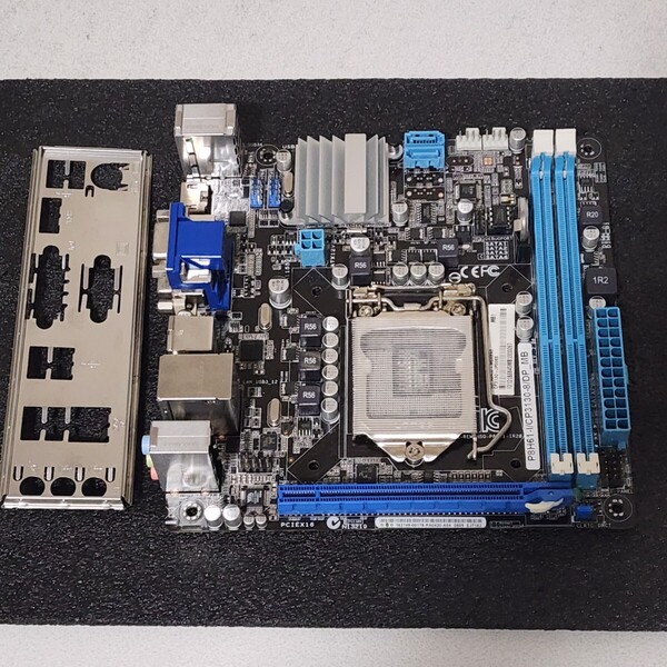 ASUS P8H61-I/CP3130-8/DP_MB IOパネル付属 LGA1155 Mini-ITXマザーボード 第2・3世代CPU対応 Bios 動作確認済 PCパーツ (2)