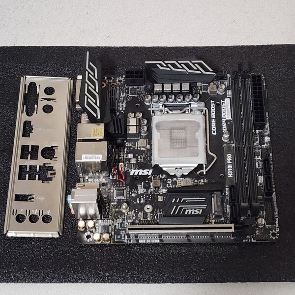 MSI H310I PRO IOパネル付属 LGA1151 Mini-ITXマザーボード 第8・9世代CPU対応 最新Bios 動作確認済 PCパーツ