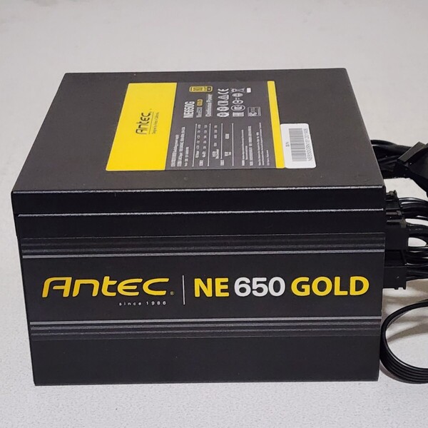 ANTEC NeoECO GOLD NE650G 650W 80PLUS GOLD認証 ATX電源ユニット セミプラグイン 動作確認済 PCパーツ