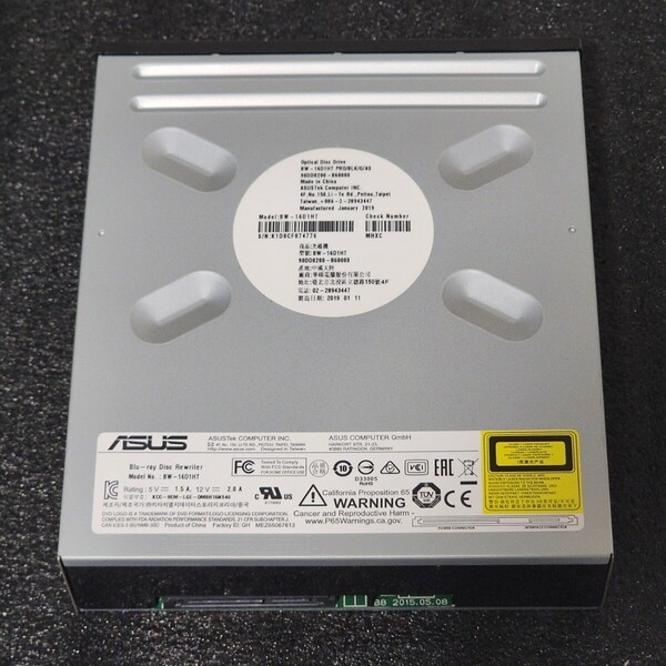 【送料無料】ASUS BW-16D1HT BD-RE 内蔵型ブルーレイディスクドライブ 2019年製 Blu-ray PCパーツ
