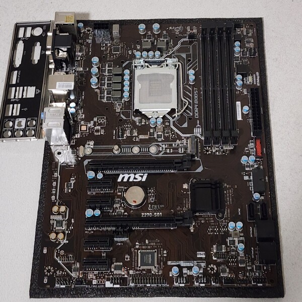 MSI Z270-S01 IOパネル付属 LGA1151 ATXマザーボード 第6・7世代CPU対応 Bios 動作確認済 PCパーツ