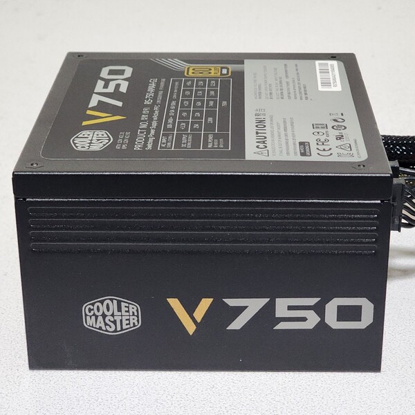 CoolerMaster V750(RS-750-AMAA-G1) 750W 80PLUS GOLD認証 ATX電源ユニット セミプラグイン 動作確認済み PCパーツ (2)