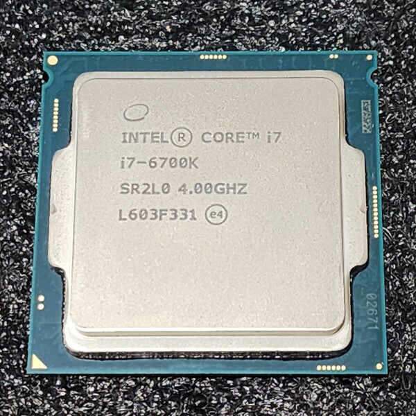 CPU Intel Core i7 6700K 4.0GHz 4コア8スレッド SkyLake PCパーツ インテル 動作確認済み
