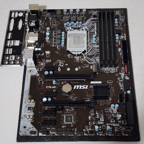 MSI Z170-S01 IOパネル付属 LGA1151 ATXマザーボード 第6世代CPU対応 Bios 動作確認済 PCパーツ (1)