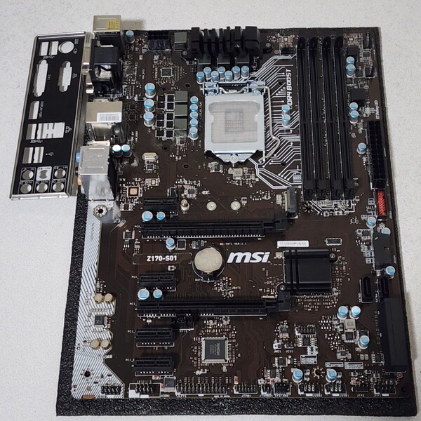MSI Z170-S01 IOパネル付属 LGA1151 ATXマザーボード 第6世代CPU対応 Bios 動作確認済 PCパーツ (2)