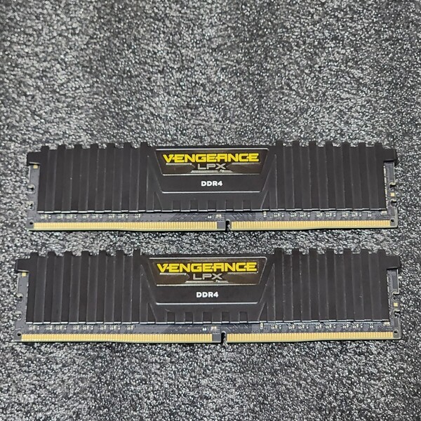 CORSAIR VENGEANCE LPX DDR4-2666MHz 16GB (8GB×2枚キット) CMK16GX4M2A2666C16 動作確認済み デスクトップ用 PCメモリ (2)