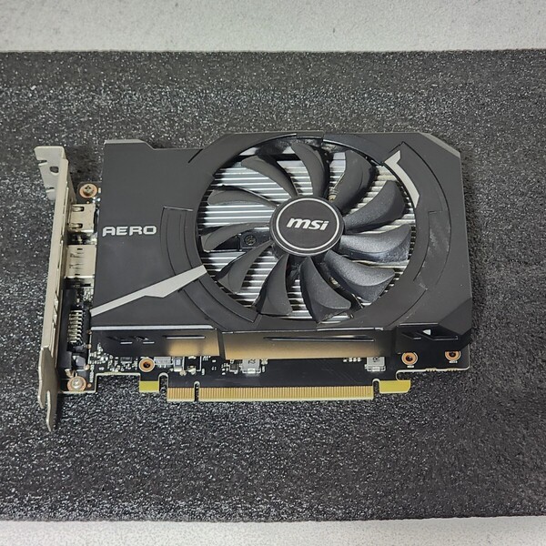 MSI GEFORCE GTX1650 AERO ITX 4G OC 4GB GDDR5 補助電源不要 動作確認済み PCパーツ グラフィックカード PCIExpress