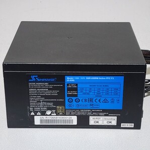 Seasonic G-SERIES SSR-650RM(G-650) 650W 80PLUS GOLD認証 ATX電源ユニット セミプラグイン 動作確認済み PCパーツ (2)