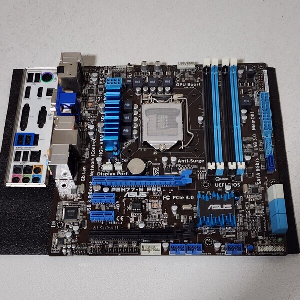 ASUS P8H77-M PRO IOパネル付属 LGA1155 MicroATXマザーボード 第2・3世代CPU対応 最新Bios 動作確認済 PCパーツ