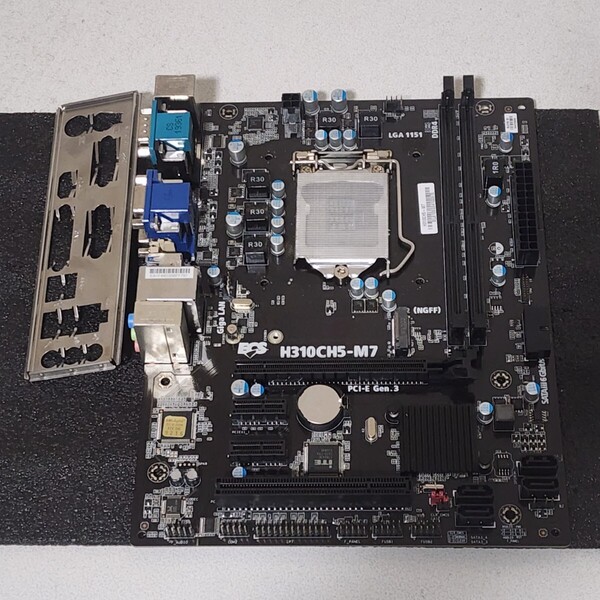 ECS H310CH5-M7 IOパネル付属 LGA1151 MicroATXマザーボード 第8・9世代CPU対応 Bios 動作確認済 PCパーツ