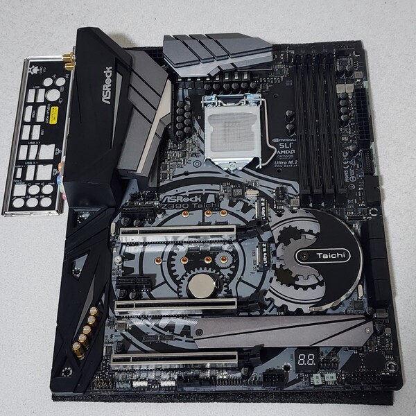 ASRock Z390 Taichi IOパネル付属 LGA1151 ATXマザーボード 第8・9世代CPU対応 最新Bios 動作確認済 PCパーツ