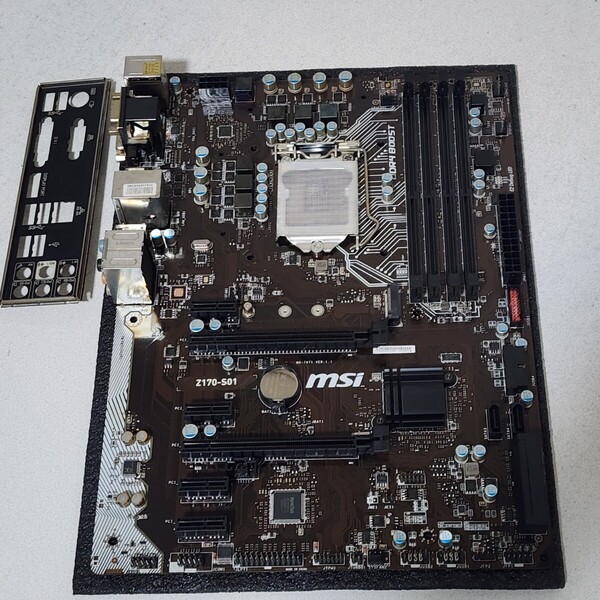 MSI Z170-S01 IOパネル付属 LGA1151 ATXマザーボード 第6世代CPU対応 Bios 動作確認済 PCパーツ (3)