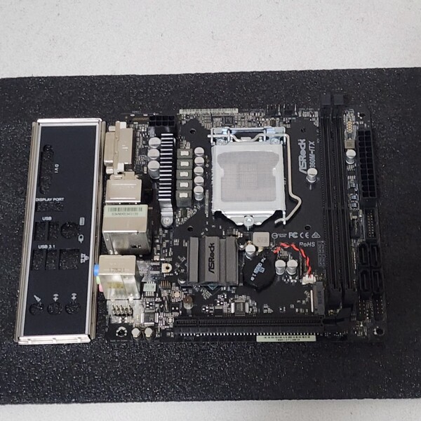 ASRock B360M-ITX IOパネル付属 LGA1151 Mini-ITXマザーボード 第8・9世代CPU対応 Bios 動作確認済 PCパーツ