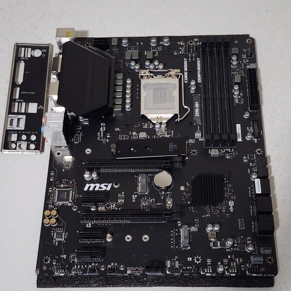 MSI Z390-S01 IOパネル付属 LGA1151 ATXマザーボード 第8・9世代CPU対応 Bios 動作確認済 PCパーツ