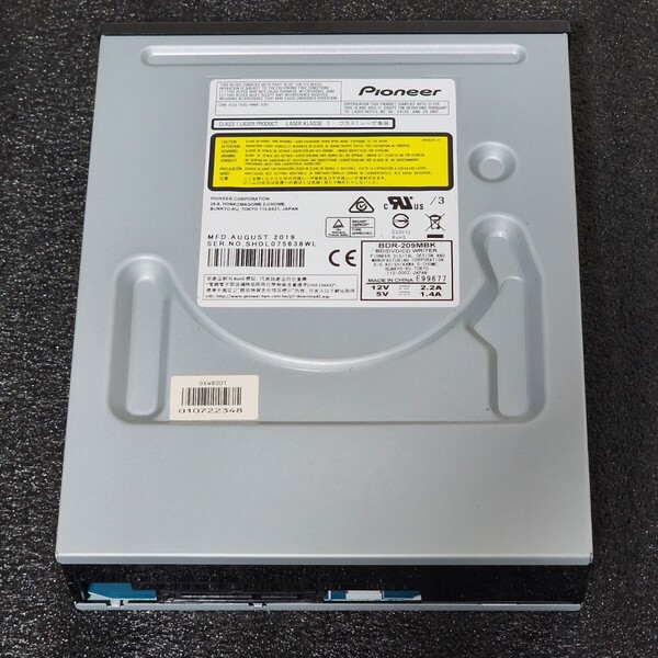 【送料無料】PIONEER パイオニア BDR-209MBK BD-XL 内蔵型ブルーレイディスクドライブ 2019年製 Blu-ray PCパーツ