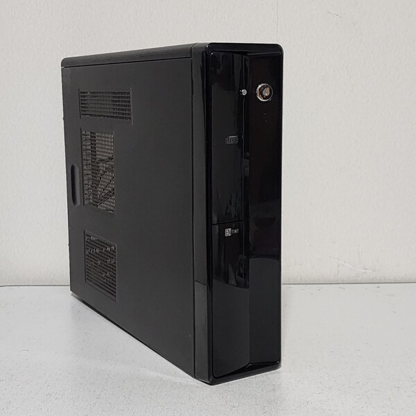 【送料無料】ASK ENTINY NTLP720BK スリムタワー型PCケース(MicroATX) 350W TFX電源ユニット DVDドライブ搭載