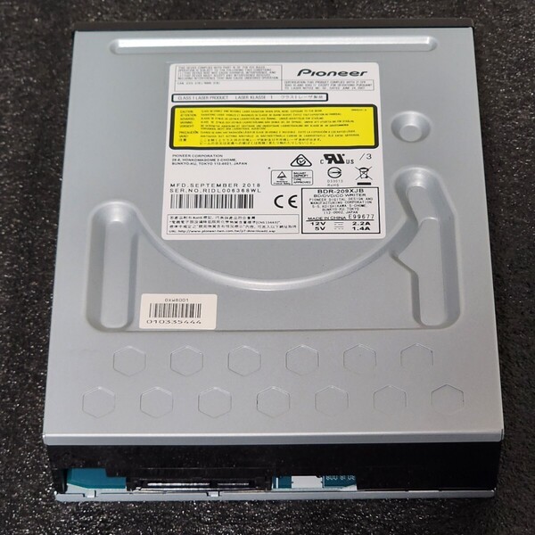 【送料無料】PIONEER パイオニア BDR-209XJB BD-XL 内蔵型ブルーレイディスクドライブ 2018年製 Blu-ray PCパーツ