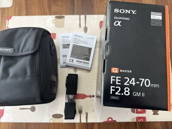 FE 24-70mm F2.8 GM II SEL2470GM2 元箱 レンズケース ストラップ 取説 マニュアル レンズありません