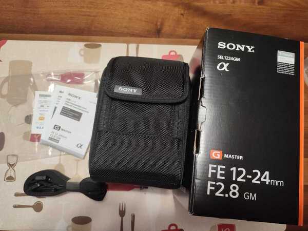 ソニー SONY FE 12-24mm F2.8 GM SEL1224GM 元箱 マニュアル 取説 ストラップ ケース 、レンズ無し