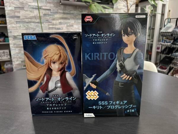 【未開封】 SAO キリト アスナ 2体セット ソードアートオンライン プログレッシブ フィギュア プライズ品 ※送料無料