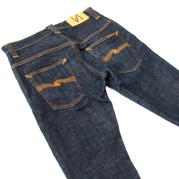 NudieJeansヌーディージーンズシンフィン▼ストレッチスキニーデニム▼濃紺▼28インチ▼ウエスト約74cm