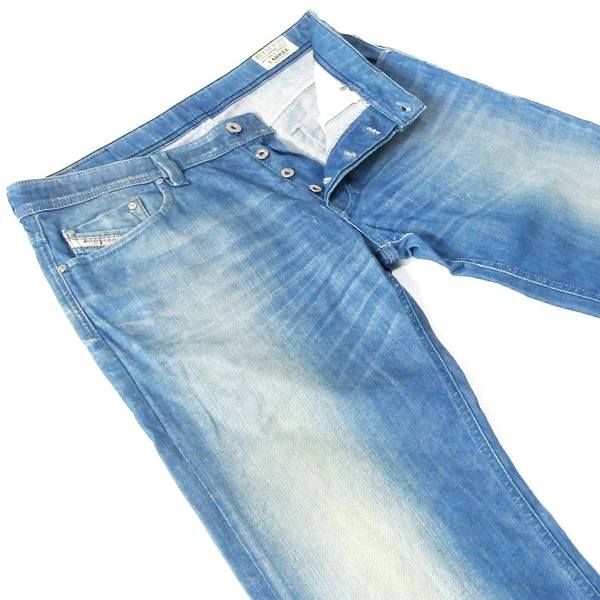 DIESELディーゼルLARKEE▼ストレッチスリムストレートデニム▼ビッグサイズ▼33インチ▼ウエスト約90cm