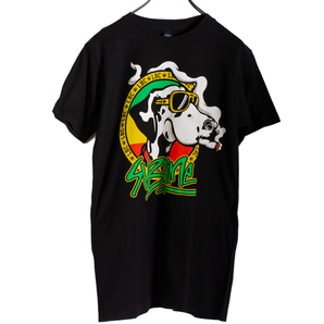 Sublime / Louie with Joint Tee サブライム 半袖Tシャツ バンドT ロックT メンズ Sサイズ 黒 ブラック デカロゴ 犬デザイン ドッグ