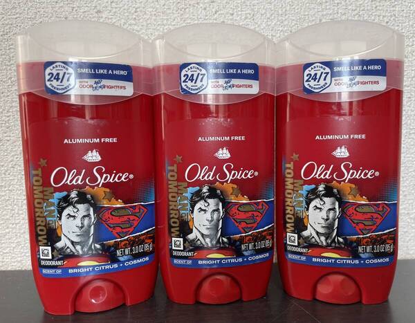 【送料無料匿名】 85g 3本セット Old Spice Superman Hero オールドスパイススーパーマン ヒーロー デオドラント