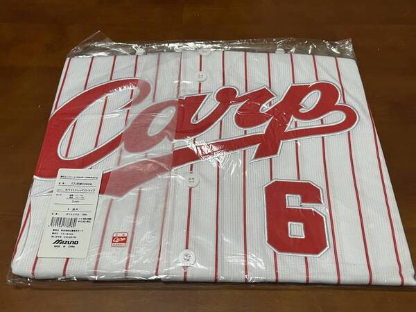 【新品/未開封】広島東洋カープ 浅井 樹 #6 復刻ユニフォーム サイズ:O
