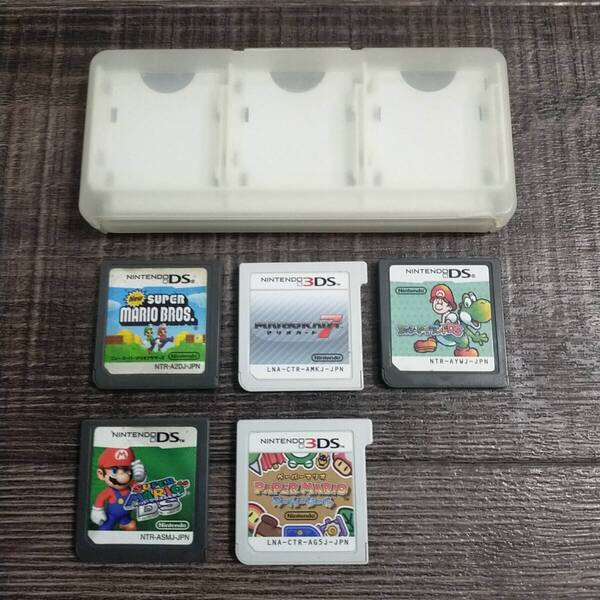 Newスーパーマリオブラザーズ マリオカート7 ペーパーマリオスーパーシール スーパーマリオ64 ヨッシーアイランド 3ds ソフト カセット 514