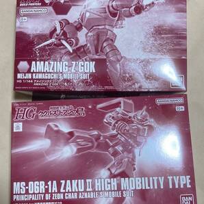 送料無料 未組立 2種セット HG 1/144 シャア専用高機動型ザクⅡ アメイジングズゴック
