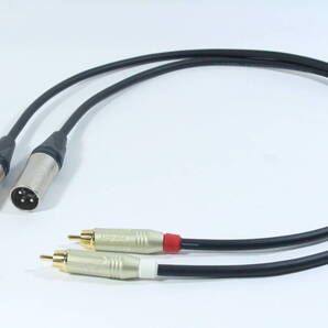 MOGAMI2534 【RCA ‐ XLRオス 0.5m ペア】オーディオ変換ケーブル 送料無料