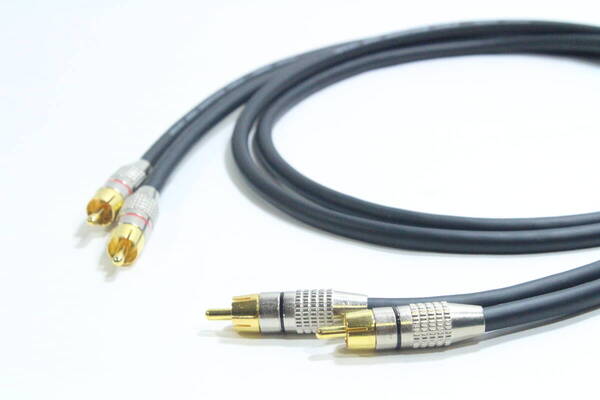 MOGAMI 2524 RCAケーブル【1m ペア 2本セット】 モガミ オーディオ ラインケーブル