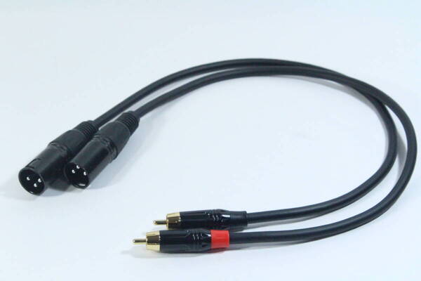MOGAMI 2549【RCA ‐ XLRオス 3m ペア】オーディオ変換ケーブル ノンブランド 送料無料