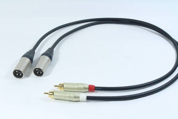 MOGAMI2534 【RCA ‐ XLRオス 1m ペア】オーディオ変換ケーブル 送料無料