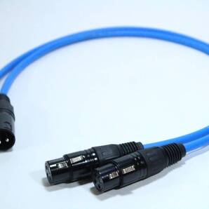 CANARE L-4E6S【0.5m / XLRオス-XLRメス / 青・Blue / 2本セット】マイクケーブル バランス ステレオ オーディオ PA レコーディング
