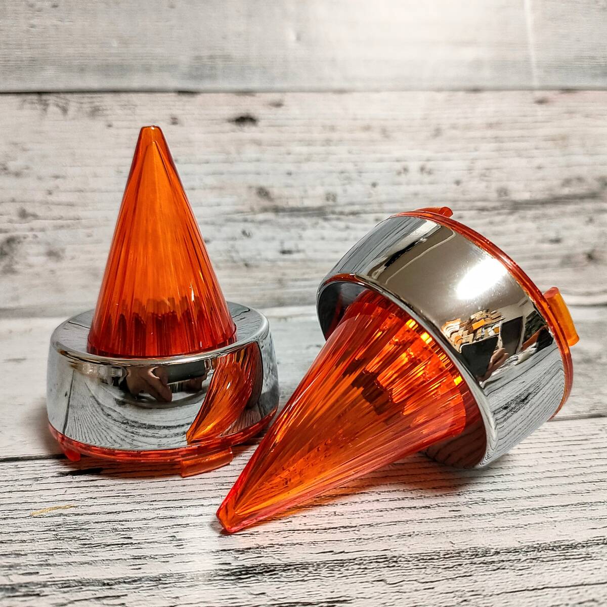 2個 ハーレー ウィンカー レンズ ロケット② SM ソフテイル