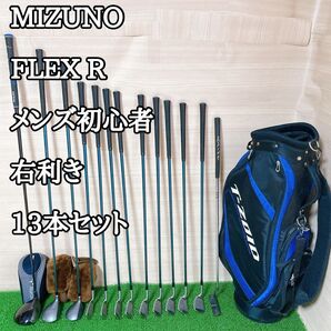 ミズノ MIZUNO FLEX R ゴルフ メンズ初心者 13本セット