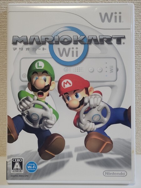 中古☆Wii マリオカートWii 送料無料 箱 説明書 付き Wii Uでも 名作 マリカー