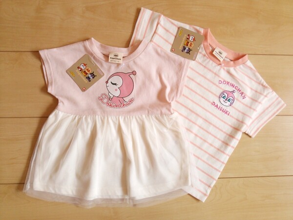 子供服アンパンマンガール*半袖セット*未使用ドキンちゃん*送料無料キッズ*新品Tシャツ