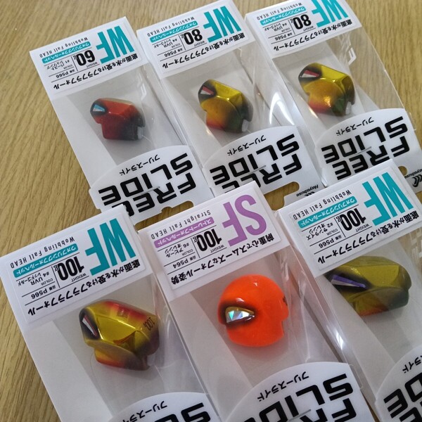 ハヤブサ タイラバヘッド フリースライド 60g 80g 100g 6個セット 新品 タイラバ仕掛け 鯛ラバヘッド アマラバ アマダイ 根魚 船