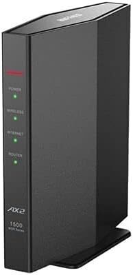 バッファロー WSR-1500AX2S/DBK WiFiルーター ブラック