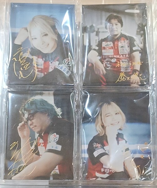 Mリーグ24-25 EX風林火山 撮りおろしアクリルミニブロック 二階堂亜樹二階堂瑠美勝又健志松ヶ瀬隆弥 麻雀