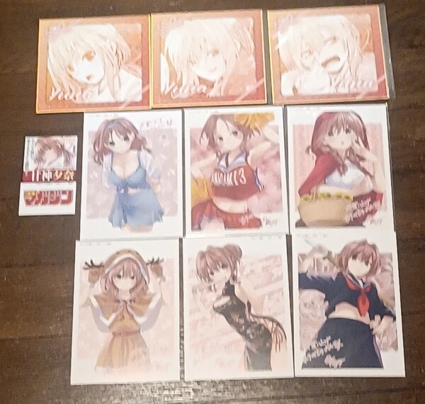 甘神さんちの縁結び 甘神夕奈 ポストカード 特典カード ミニ色紙 イラストカード マガジン総選挙カード 甘神夜重甘神朝姫