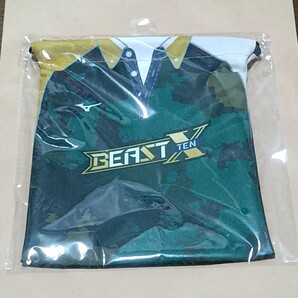 Mリーグ24-25 BEASTXユニフォーム柄巾着 猿川真寿鈴木大介菅原千瑛中田花奈 麻雀