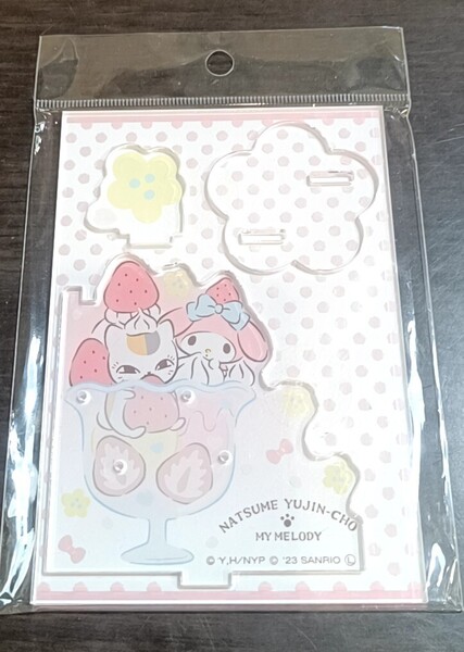 夏目友人帳×サンリオ ニャンコ先生&マイメロディ アクリルスタンド アクセサリースタンド
