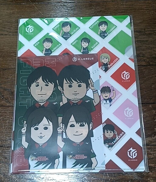 Mリーグ23-24 KONAMI麻雀格闘倶楽部 丸山奏子イラストクリアファイル 佐々木寿人滝沢和典高宮まり伊達朱里紗